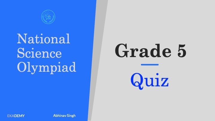 Science Olympiad Grade 5 (NSO)